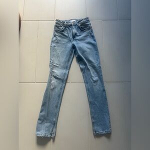 Zara skinny jeans with slit